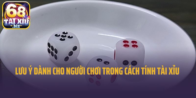 Lưu ý dành cho người chơi trong cách tính tài xỉu 