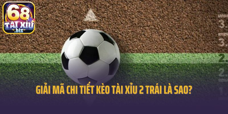 Giải mã chi tiết kèo tài xỉu 2 trái là sao?