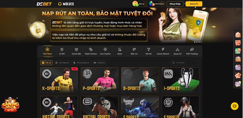 Đánh giá DEBET - Thương hiệu giải trí số 1 châu Á